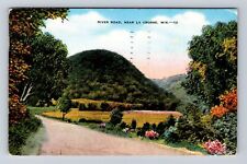 La Crosse WI-Wisconsin, River Road, Antique, Vintage c1945 Souvenir Postcard picture