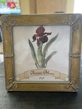 Ashleigh Manor Gold Tone Enamel Pearl Metal 5 X 5 In Picture Photo Frame picture