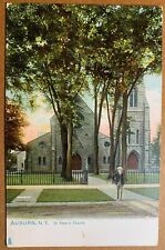 Postcard Auburn NY - c1910s St Peter's Church picture