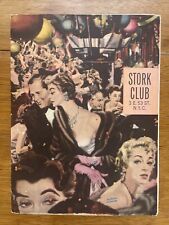 Large 1950s Color  Menu with numerous People from the Stork Club NY by A. Bourne picture
