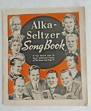 Vintage 1937 Alka-Seltzer Songbook Paperback Booklet #13751 picture