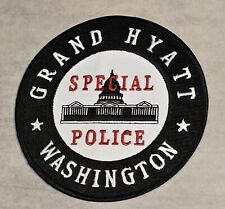 GRAND HYATT HOTEL WASHINGTON DC SPECIAL POLICE PATCH picture
