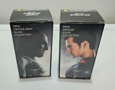 PEPSI STRONG BATMAN V SUPERMAN LIMITED EDITION GLASS SET of 2 Japan Exclusive picture