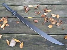 Custom Handmade 30 inches D2 Steel Hunting Sword with leather sheath KN-28 picture