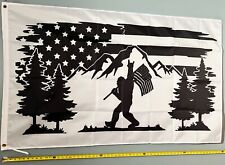 BIGFOOT FLAG FREE USA SHIP BWF Woods Outdoors Big Foot Beer Poster Sign USA 3x5' picture