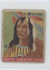 1933 Goudey Indian Gum R73 Series of 288 In-Ne-O-Cose #179 4q5 picture