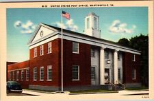 United States Post Office Martinsville, VA. Linen Post Card picture