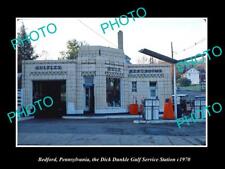 OLD 8x6 HISTORIC PHOTO BEDFORD PENNSYLVANIA THE GULF OIL GAS STATION c1970 picture