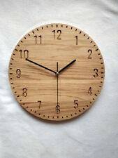 New Solid Vintage Looking Wooden Handmade Large Wall  OAK Clock,24'' inches Gift picture
