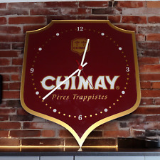 Rare Chimay Belgian Peres Trappist Ale Beer Bar Clock Works picture