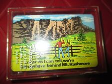 Pre-Owned PACK Of THE BACKSIDE Of MOUNT RUSHMORE Vintage PLAYING CARDS - 1970's picture