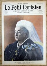 1901 illustrated COLOR newspaper with DEATH of British Empire 's QUEEN VICTORIA picture