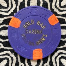 Gold Bar $1.00 Helena, Montana Gaming Poker Casino Chip QX13 picture