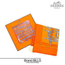 New HERMES Herm s Carr  45 Mini Carr  Scarf Gavroche MORS ET FILETS (Harness a picture