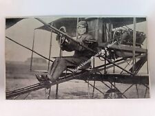 Airplane~Aviator~Bi~Plane~Vintage Postcard~1900’s picture
