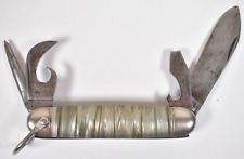 Vtg 4-Blade Hammer Brand USA Camp Scout Pocket Knife 1945-1955 picture