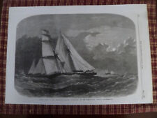 7 Pages of  SAILING SHIPS-Engravings-1800s-Ballou's-London Illustrated-Gleason's picture