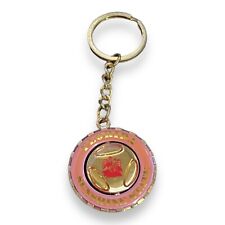 Florida The Sunshine State Flamingo Island Spinning Pink Souvenir Keychain picture
