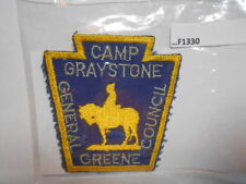 GENERAL GREENE COUNCIL CAMP GRAYSTONE (RARE) F1330 picture