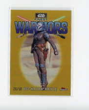 Bo-Katan Kryze 2023 Finest Star Wars Finest Warriors Gold Refractor #'d 20/50 picture
