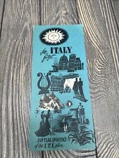 Vtg See Italy First Italian State Tourist Office Brochure 1961 picture