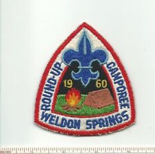 DR SCOUT BSA 1960 GOLDEN JUBILEE WELDON SPRINGS ROUND-UP CAMPOREE 50TH PATCH  picture