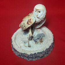 VTG Magnificent Barn Owl Resin Sculpture George McMonigle Limited Ed picture