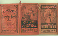 Antique 1900 1901 1902 Ransom's Receipt Books Recipes Quack Medical Buffalo NY picture