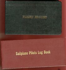 2 Flight Record Booklets - 1 is Sailplane, B) 1943  TRETHEWAY Name picture