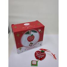 Glass Baron Handcrafted Teacher Books Red Apple Hanging Ornament With Box picture