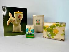 Lot of 4 - Avon 1981 Ceramic Candle Holder Porcelain Figurine Pomander Easter picture
