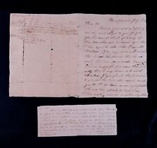 2 Atq 1818 & 1823 Original Handwritten Capt John N Tolson VA Letter & Document picture