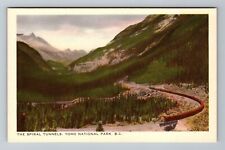 Yoho National Park BC-British Columbia, The Spiral Tunnels, Vintage Postcard picture