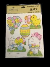 NEW Vintage 70’s/80’s EASTER Sticker 4 Sheet Pack Sealed picture