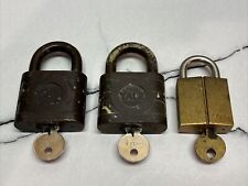 Lot Of 3 Yale Padlocks / Locks w/ Keys : Super Pin Tumbler picture