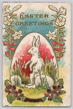 Postcard Easter Greetings Embossed Divided Back c 1910 picture