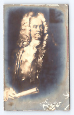 Vintage Old Postcard George Fredric Handel Portrait Scroll Antique 1910's picture