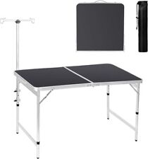 Camping Table 4ft Folding Table, Lamp Pole Fold up Lightweight Portable Table picture