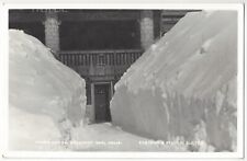1930's Emigrant Gap, California - RPPC Nyack Lodge in Deep Snow near Lake Tahoe picture
