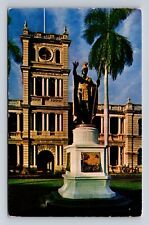 Honolulu HI-Hawaii, King Kamehameha Statue, Antique, Vintage Souvenir Postcard picture
