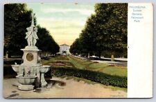 Original Vintage Antique Postcard Sunken Gardens Fairmount Park Philadelphia, PA picture
