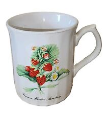 Vintage Coffee Mug Virginia Meadow Strawberry Tea Cup Fruit Theme Classic picture