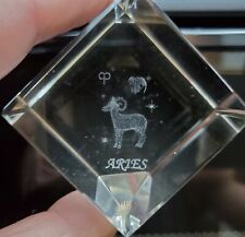 ✨ Aries Ram Stars Zodiac Paperweight 3D Laser Etched Ornamental picture