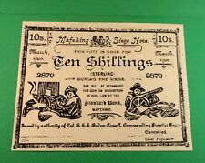Limited Edition Print of Baden Powell TEN SHILLING Mafeking SEIGE NOTE 1900 Made picture