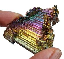 Rainbow Bismuth Crystal Specimen from England 47.5 grams Display picture