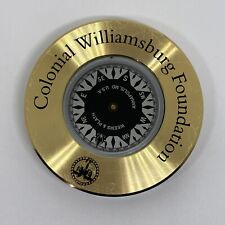 WEEMS & PLATH Brass Compass Paperweight Colonial Williamsburg Foundation Collect picture