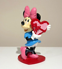 Disney Minnie Figurine Valentine's Day w/ Heart Chocolate Vintage picture