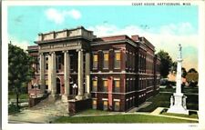 1920'S. COURT HOUSE. HATTIESBURG, MISSISSIPPI. POSTCARD r15 picture