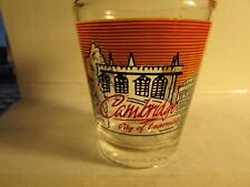 Cambridge City of Learning - standard shot glass- city scene -nice picture