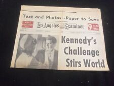 1961 JAN 21 L.A. HERALD EXAMINER NEWSPAPER - KENNEDY'S INAUGURATION - NP 5739 picture